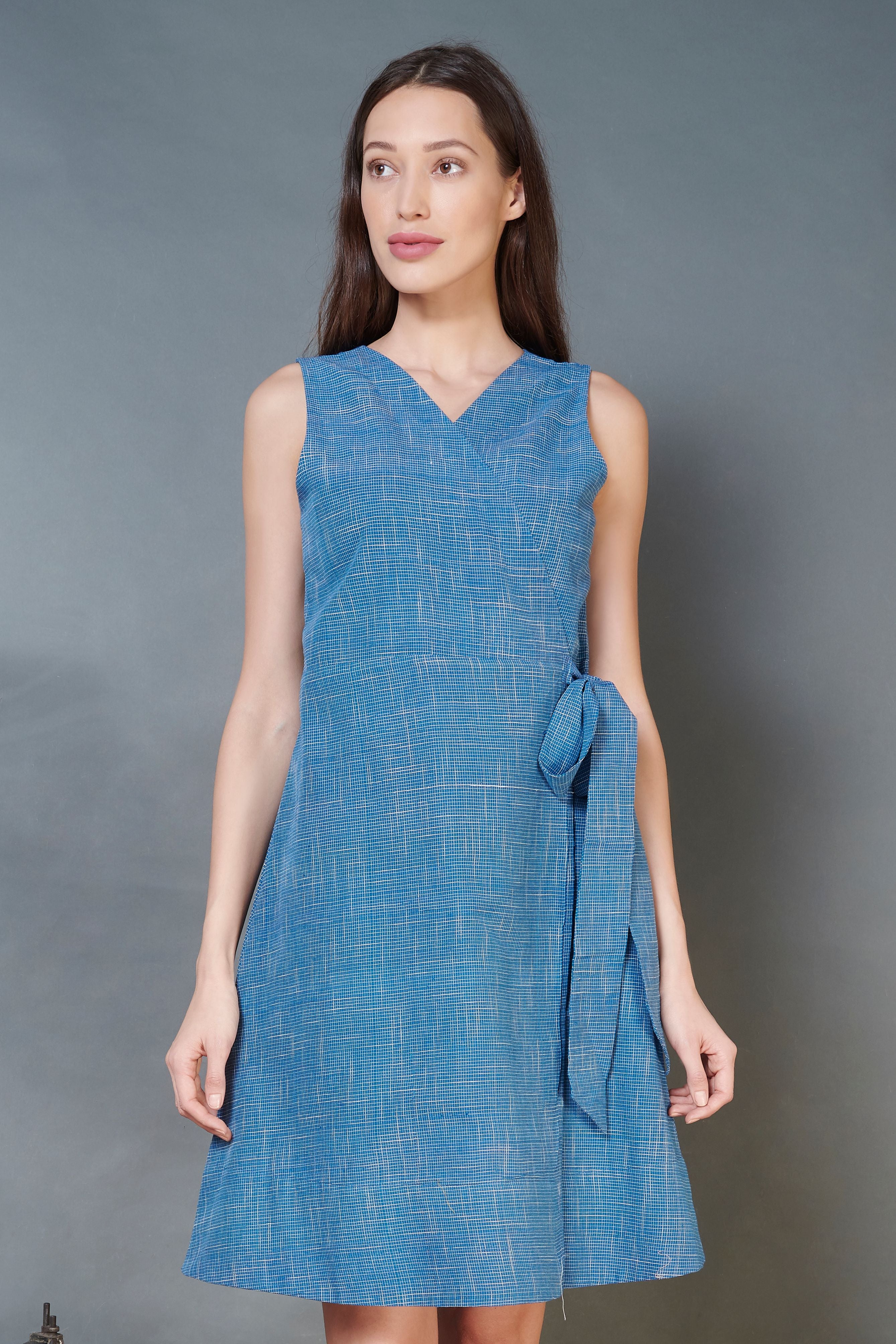 Handspun handwoven Wrap Dress