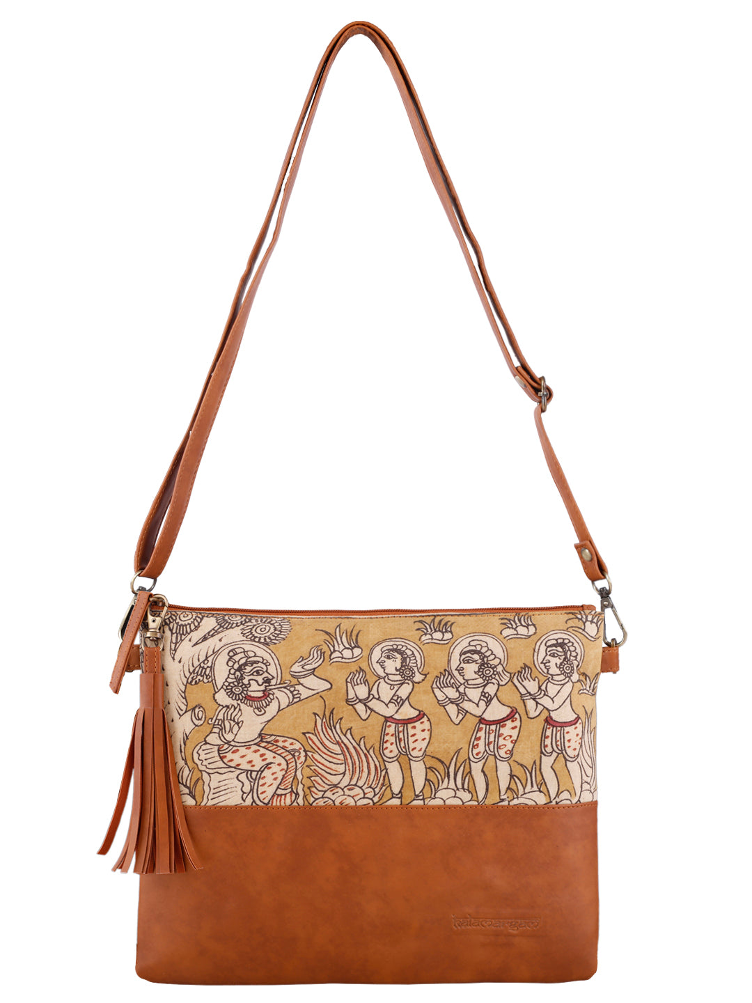 Handpainted Kalamkari Crossbody/Clutch